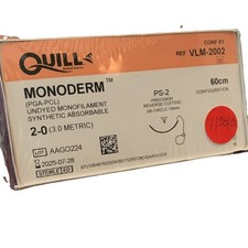Quill MONODERM PS-2 Barbed Suture 2-0 60cm Surgery REF VLM-2002 picture