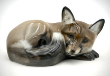VTG Rosenthal Fox Porcelain Figurine Signed A. Sinko / Numbered 1542: As Is picture