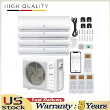 4 Zone 35000 BTU Ductless Mini Split Air Conditioner Heat Pump 4 x 9K BTU 230V picture