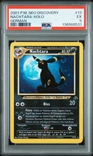 Nachtara (Umbreon) Holo Rare 2001 German Pokémon Neo Discovery #13/75 PSA 5 picture