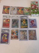Pokemon S-Chinese/Korean CGC Graded-SAR-SR-151-AR-Chinese Booster Box Lot  picture