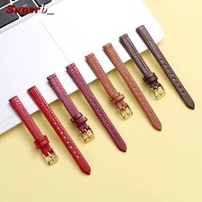 Lizard Leather Watch Strap 8-16mm, Ultra-Thin Soft Slim Band for Women picture