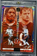 Ja’Marr Chase Joe Burrow RARE DUAL REFRACTOR INVESTMENT CARD PANINI BENGALS MINT picture
