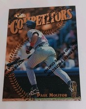 1997 Topps Finest - Common - Bronze Paul Molitor #181 Refractor picture