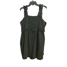 Heyson Black Smocked Ruffle Romper 1XL NWT picture