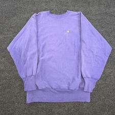 Vintage 90s Champion Reverse Weave Purple Crewneck Sweatshirt Mens XL picture