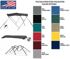 7.6oz BIMINI TOP 3 BOW BOSTON WHALER 17 STANDARD W/ SIDE RAILS 1997-2000 picture