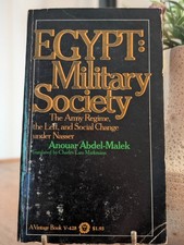 EGYPT MILITARY SOCIETY ABDEL-MALEK 1968 1ST VINTAGE ED NASSER ARAB SOCIALISM picture