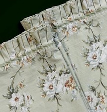 Vintage Waverly Garden Room 2 King Pillowcases Carolina Floral Sage Chintz Read picture