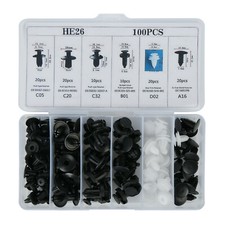Universal 100 Pcs Rivet Push Clips Retainer Fender Liner Fastener for Car 6 Size picture