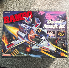 Coleco Rambo Skywolf Assault Jet Vehicle Vintage w/ Sliding Canopy 1986 picture