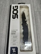 SOG Zoom Mini Tanto Assisted Opening Knife ZM1004-CP Aluminum Handle Tactical picture