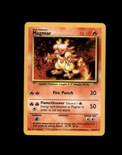 Magmar 36/102 Uncommon Base Set Unlimited Pokemon Moderately Played picture