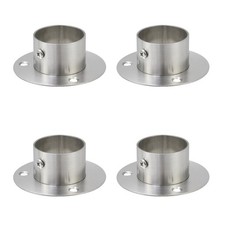 Wealrit 4 Pcs Round Post Bases Stainless Steel Flange Anchor 1.5