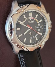 Seiko Kinetic SKJ133P1 5M43 NOS 1996 New Capacitor Original Price Tag picture