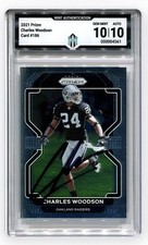 2021 Panini Prizm #186 Charles Woodson MA Mint Authentication Auto 10/10 Gem HOF picture