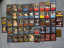 WWE WWF Raw Deal TCG - 50+ Mega Superstar Character Lot w/ Foil UR Promos picture