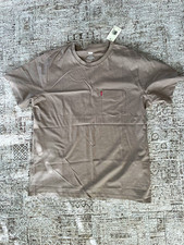 Levi's The Pocket Tee Men's XL Standard Fit Cotton Beige Crew Neck T-Shirt picture