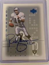 2001 UD Graded - Rich Gannon #30 On Card Auto. Oakland Raiders picture