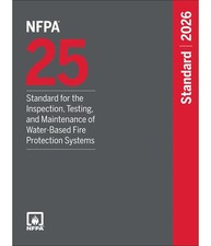 NFPA 25, Standard for the Inspection, Testing, and Maintenance of 2026 PAPERBACK picture