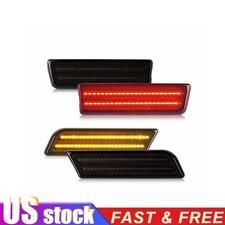 2-4X Smoked LED Side Marker Lights Amber Red For 2010-2013 Ford Transit Connect picture