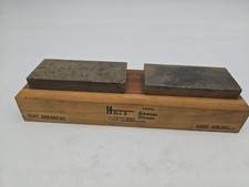 Vintage Hall's Arkansas Oilstone Hard/ Soft Combo Stones picture