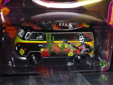 JOHNNY LIGHTNING 1965 VOLKSWAGEN VW GRATEFUL HIPPIE BUS -Black, MIP 1/2760 picture