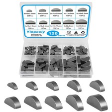 120pc Woodruff Key Assortment Metric Half Moon Shaft Crank Flywheel 10 Sizes picture