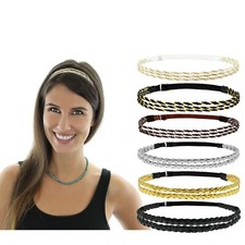 6pcs Adjustable Braided Headband Women Hair Accessory Bohemian Boho Coachella picture