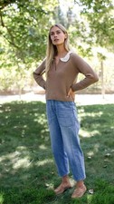 Marea by Liz Joy Crochet Collar Sweater picture