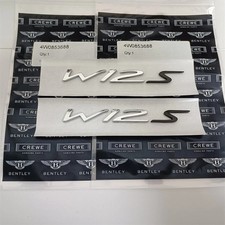 14-19 Bentley @ Flying Spur W12S Fender Badge Emblem Chrome 4W0853688(2PC) picture