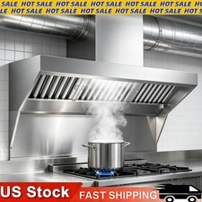 Durable Commercial Exhaust Hood 5/6/7FT 3 Detachable U-Shaped Grid Filters Devic picture