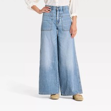 Women's Palazzo Wide Leg Jeans - Universal picture