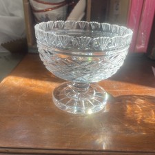 Waterford Crystal Georgian Strawberry Master Cutter Footed Sugar Candy Bowl picture