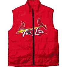 St Louis Cardinals Lightweight Vest (The Lou Jacket) - SGA 9/20/26 - Red XL NIB picture