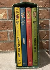1965 The Wonderful Worlds of Walt Disney 4 Book Boxed Set Golden Press Vintage picture