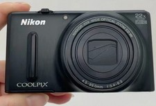 95%New Nikon COOLPIX S9600 Digital Camera 16MP Black 22x Zoom W/Charger&battery picture