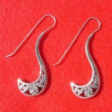 Handcrafted Sterling Silver Vintage Style Earrings picture