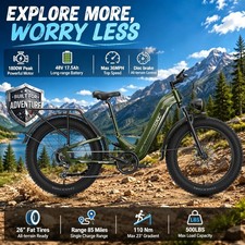 Aipas M1 Pro 1800W Electric Bike 36MPH 26