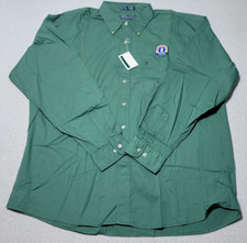 Vintage Pilgrim's Pride Long Sleeve Button Up Shirt Pine Island Large picture