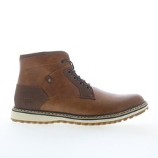 Freeman Grady F220086 Mens Brown Wide Leather Lace Up Casual Dress Boots picture