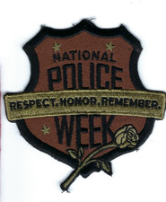 National Police Week Respect Honor Remember subdued patch - NEW picture