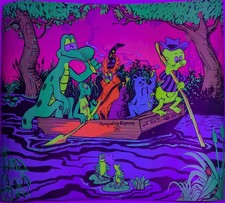 POGO POSSUM SWAMP PARTY 70's SCARCE BLACKLIGHT Poster Psychedelic EXC  picture