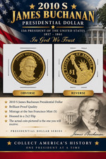 2010 S James Buchanan Presidential Dollar Proof  ---Free Shipping picture