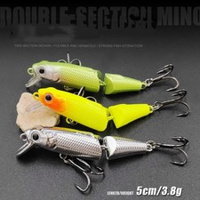 5Pcs Multi Joint Sinking Fishing Lure 5cm/3.8g Swimbait Minnow Wobbler Bass picture
