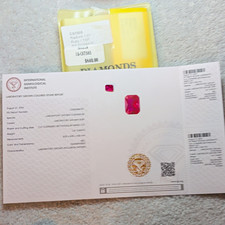 IGI Certified Lab-Created Radiant Diamond 1.67 ctw Fancy Vivid D IF Ex picture