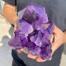 5.9lb Natural Amethyst Quartz cluster Crystal mineral specimen Healing picture