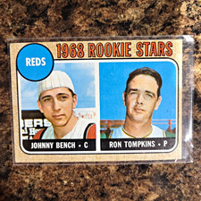 Topps 1968 #247 Rookie Stars RC Johnny Bench Ron Tompkins Cincinnati Reds picture