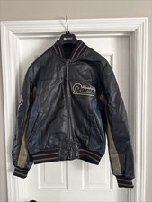 Vintage St. Louis Rams NFL Men's Authentic 58 Sports Leather Jacket Sz Medium picture