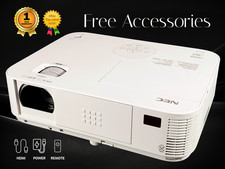 REFURBISHED NEC M323W DLP 4K Projector for Gaming 3200 Lumens 3D 2160p w/Kit picture